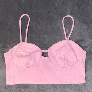 Pink crop top